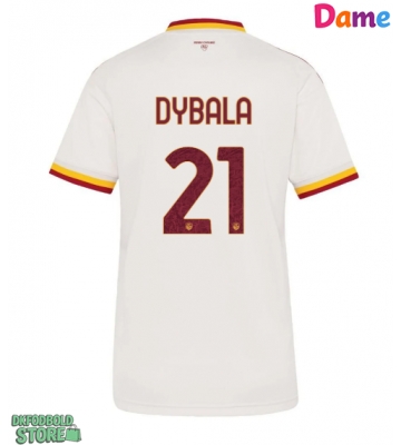 AS Roma Paulo Dybala #21 Replika Udebanetrøje Dame 2026-27 Kortærmet